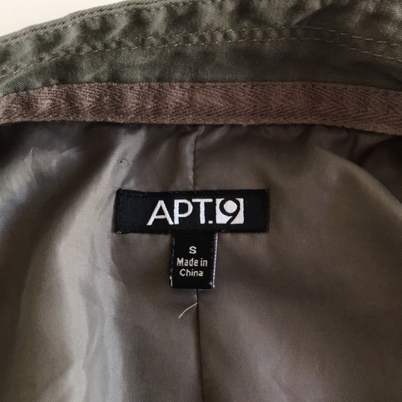 Apt. 9 Army green Cotton Blazer Size Small - Picture 10 of 12